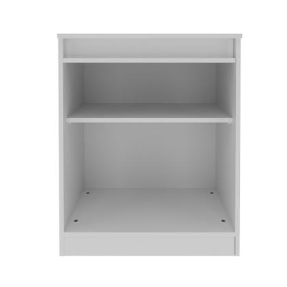 Imagem de Balcão para Escritório Com Chave Home Office 2 Portas Branco Tecnomobili