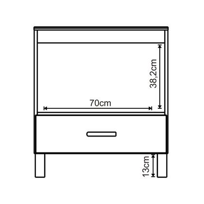 Imagem de Balcão Para Fogão Cooktop 2, 4 E 5 Bocas Com Pé Móveis Mpo