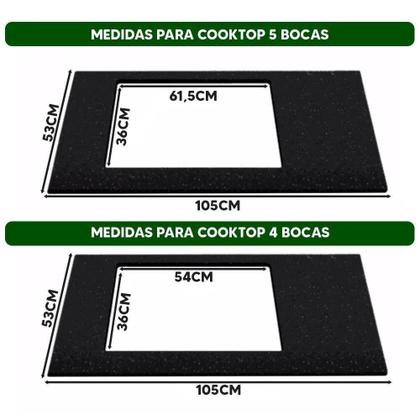 Imagem de Balcão Para Forno E Cooktop 4 5 Bocas Cozinha Com Gaveta - Branco