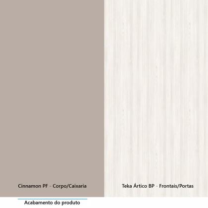 Imagem de Balcão para Pia 120cm 2 Portas e 3 Gavetas sem Tampo Stylo Luciane Móveis