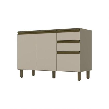 Imagem de Balcão Pia 03 Portas Connect Henn Duna Com Cristal