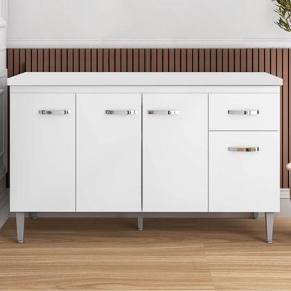 Imagem de Balcão Pia Gabriela 150cm com Tampo MDP - AJL Móveis