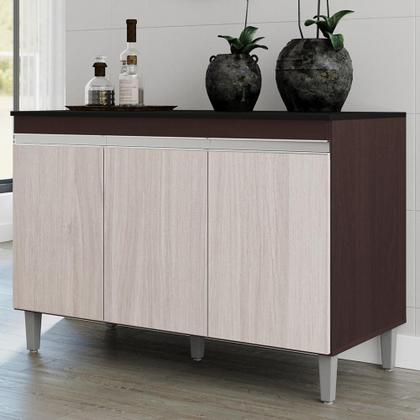 Imagem de Balcão Pia Manu 120cm com Tampo MDP - AJL Móveis