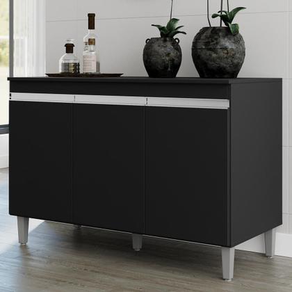 Imagem de Balcão Pia Manu 120cm com Tampo MDP - AJL Móveis