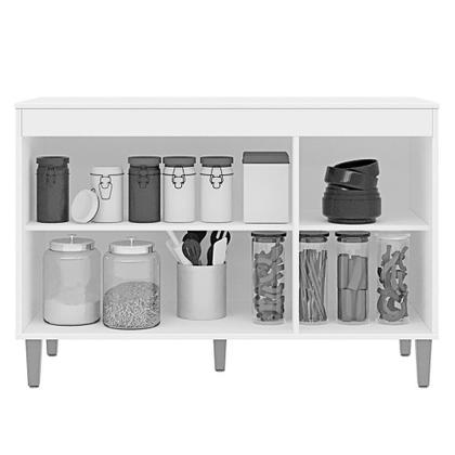 Imagem de Balcão Pia Manu 120cm com Tampo MDP - AJL Móveis