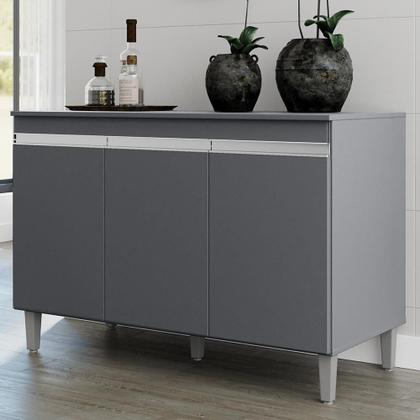 Imagem de Balcão Pia Manu 120cm com Tampo MDP - AJL Móveis