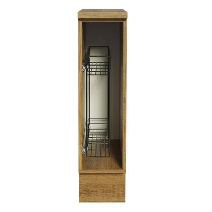 Imagem de Balcão Porta-Temperos Madesa para Cozinha Glamy, Agata e Stella 20 cm (Com Tampo) - Rustic