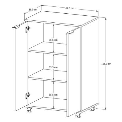 Imagem de Balcão Pratic para Microondas 2 portas Branco ENVIA SOMENTE 01 UN