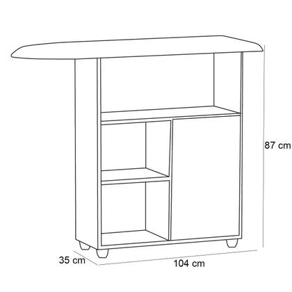 Imagem de Balcão Tábua de Passar Roupa 1 Porta Maria