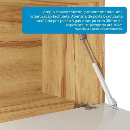 Imagem de Balcões de Cozinha 100% Mdf 3 Portas Basculantes 4 Gavetas e Tampos 200cm Vicenza Espresso Móveis