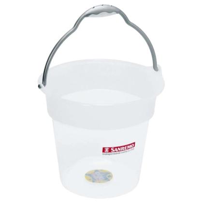 Imagem de Balde 15 litros Referencia 615 cristal Sanremo Translucido