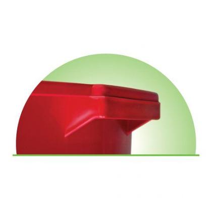 Imagem de Balde Bacia Canelada  de Limpeza 18 Litros Com Alça 39x19 CM BA18PM Arqplast