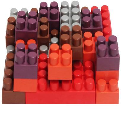 Imagem de Balde Blocos de Montar Colorido 25 pçs Gulliver Cód. 5122