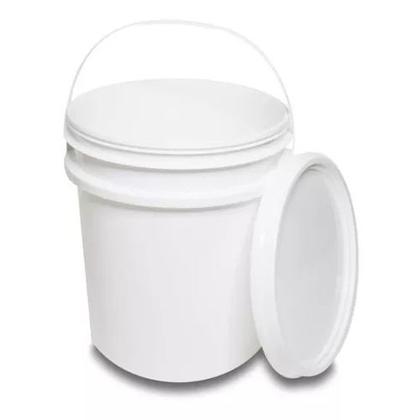 Imagem de Balde Branco de 20 litros com tampa e lacre