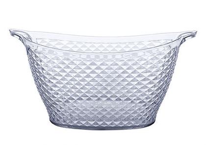 Imagem de Balde Champanheira 18 L Para Gelo E Bebidas - Transparente - Paramount Plásticos