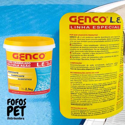 Imagem de Balde cloro genco 3 em 1 multipla ação l.e piscina 2,5 kg