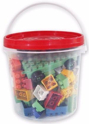 Imagem de Balde com 128 Peças de Montar PlayHobbies