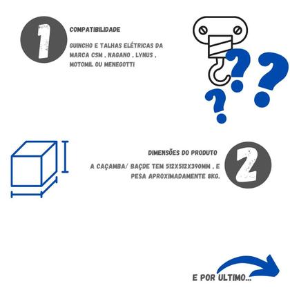 Imagem de Balde De 50 Lts Para Guinchos Elétricos E Talhas