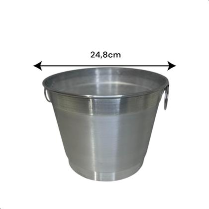 Imagem de Balde De Alumínio Para Gelo E Bebidas Para Festas E Eventos 7 Litros