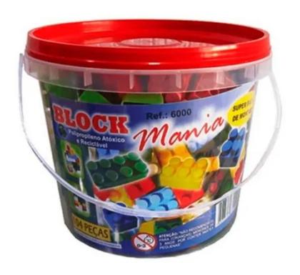 Imagem de Balde De Blocos De Montar Com 104 Peças Monta Monta Grande