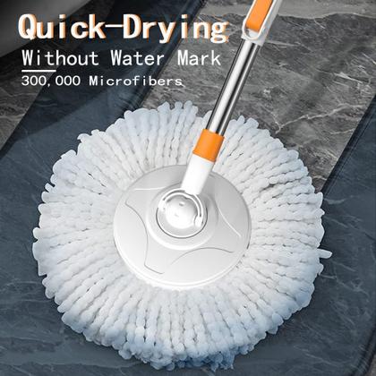 Imagem de Balde de esfregão giratório com sistema Wringer, alça de esfregão estendida