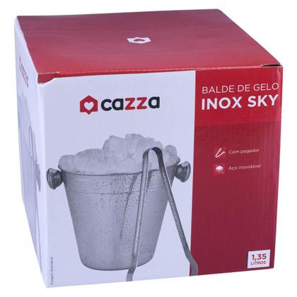 Imagem de Balde de Gelo 1350ml com Pegador Inox Sky Cazza