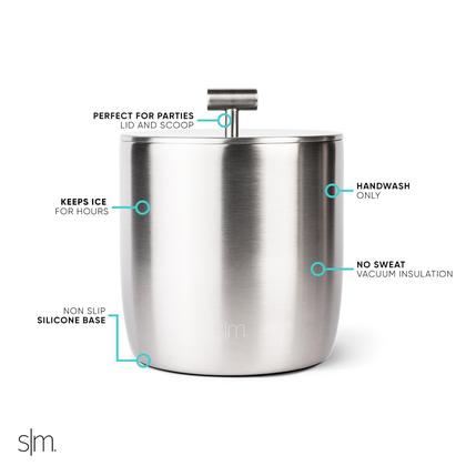 Imagem de Balde de Gelo 3L em Aço Inoxidável - Isolamento a Vácuo