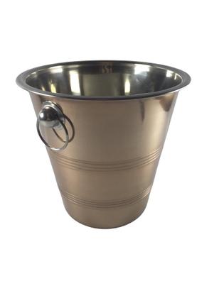 Imagem de Balde de gelo champanhe 4,5 litros com argolas inox  rosie
