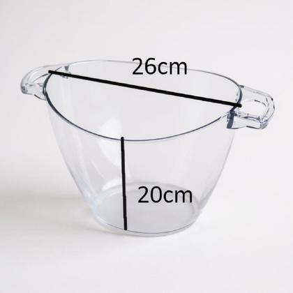 Imagem de Balde De Gelo Com Alça Champanheira De Acrilico Cristal 5l