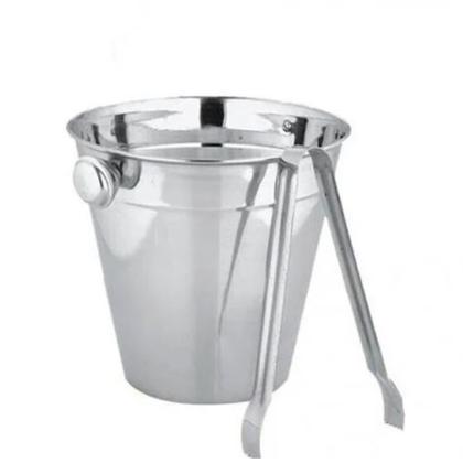 Imagem de Balde De Gelo Com Pegador Inox Para Bebidas Whisky Drinques