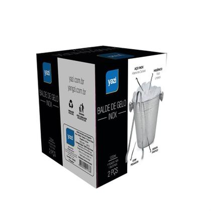 Imagem de Balde De Gelo Inox 1,2l Com Pegador Inox Para Bebidas Whisky