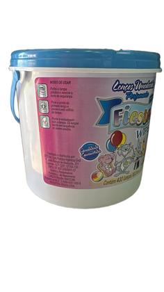 Imagem de Balde de lenço umedecido Fiesta Wipes Azul - 400 lenços