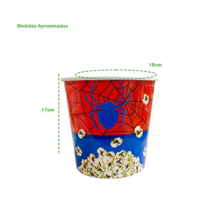 Imagem de Balde de Pipoca 3L Infantil Tema Animado Diversão Garantida