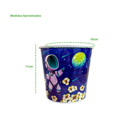 Imagem de Balde de Pipoca 3L Temático Infantil Desenhos Preferidos das Crianças