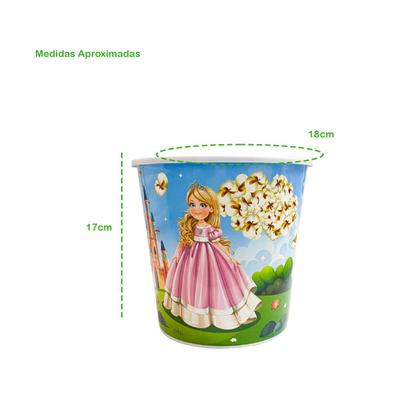 Imagem de Balde de Pipoca 3L Temático Infantil Desenhos Preferidos das Crianças