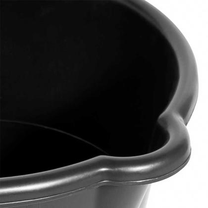 Balde de plástico preto 12 L extra reforçado 4 unidades - Vonder Imagem de Balde de plástico preto 12 L extra reforçado 4 unidades - Vonder