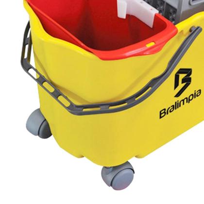 Imagem de Balde Doblô Flex Amarelo com Capacidade 20L - Bralimpia
