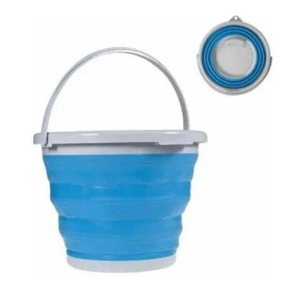 Imagem de Balde Flexível Retrátil Dobrável Silicone 3 Litros