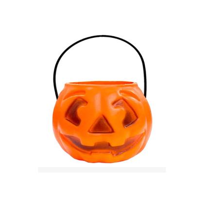 Imagem de Balde Halloween Abóbora Laranja - Pequeno Kit c/6 und