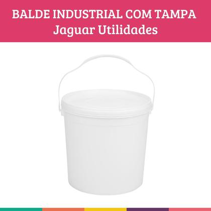 Imagem de Balde Industrial 3,6 Lts Tampa Hermética Resistente Jaguar