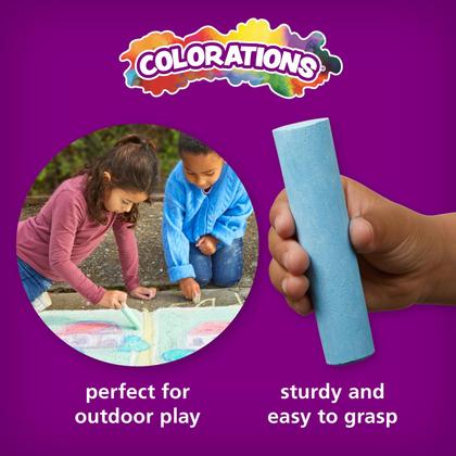 Imagem de Balde lavável de 20 peças e 8 cores para colorações de giz para calçada