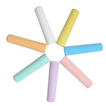 Imagem de Balde lavável de 20 peças e 8 cores para colorações de giz para calçada