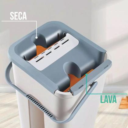 Imagem de Balde Limpador Multiuso Maxi Mop flat Wash & Dry GH700 + Grátis 1 Refil de Microfibra