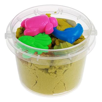 Imagem de Balde Massa De Areia Magica Cinetica 300gr Forminha Modelar