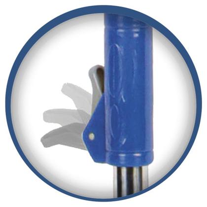 Imagem de Balde Mop Com Esfregão Giratório De Limpeza 8L Cinza/azul