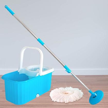 Imagem de Balde Mop Esfregão com Rodinhas, Rodo limpa vidro e Mop Tira Pó