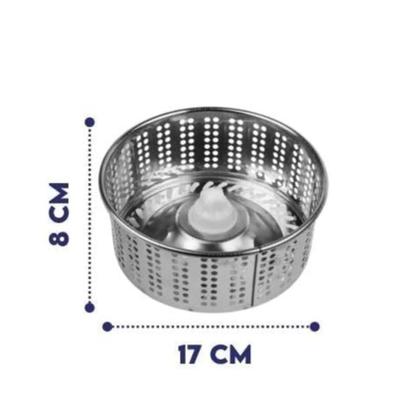 Imagem de Balde Mop Giratório 13L Duas Águas Inox Com Pedal Esfregão