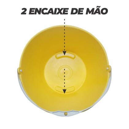 Imagem de Balde Multiuso Plast 12 Lt Alca Plastica Amarelo