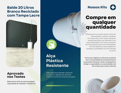 Imagem de Balde para microondas 20 Litros com Tampa - 2 Pçs