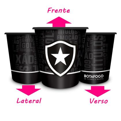 Imagem de Balde Para Pipoca Brasfoot Plástico 2,5L Time Botafogo Escudo Oficial Branco